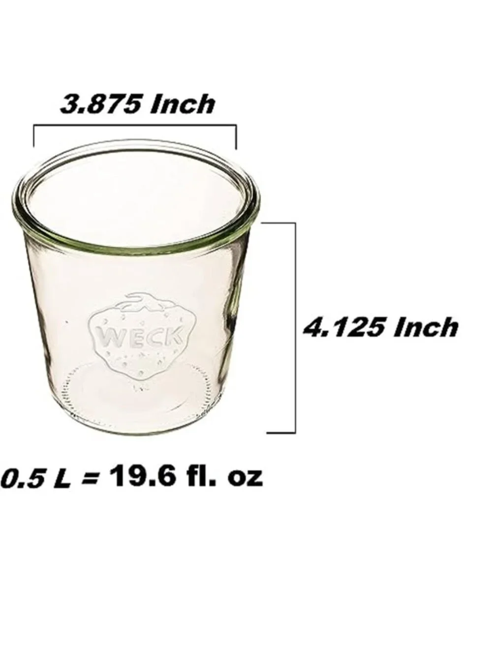 Canning Jars 742 Mold Jars made of Transparent Glass - Eco-Friendly Canning Jar